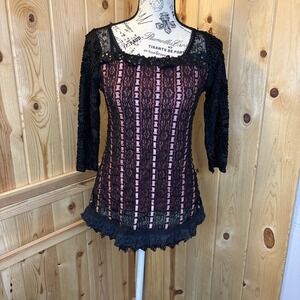 Gypsy Daisy Small Y2K Style Boho Fairy Goth Whimsical Black Lace Barbie